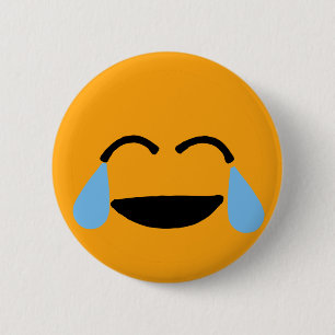Lachen Gesicht Funny Orange Emoticon Emojii Button