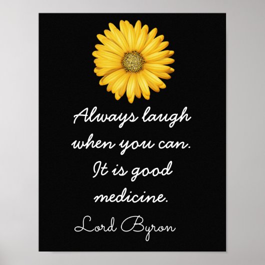 Lachen Gute Medizin — Kunst Print_ Poster (Vorne)