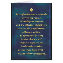 Lachen häufig, Liebe viel… Karte