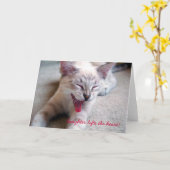 Lachen hebt das Herz! Karte (Gelbe Blume)