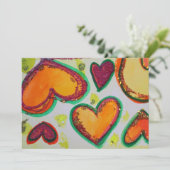 Lachen Herz Pink Bliss Custom Einladung - Einladun (Stehend Vorderseite)