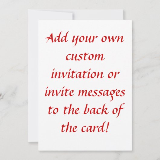 Lachen Herz Pink Bliss Custom Einladung - Einladun (Rückseite)