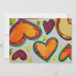 Lachen Herz Pink Bliss Custom Einladung - Einladun