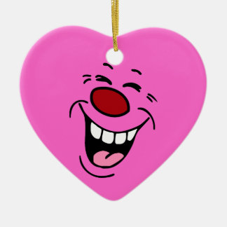 Lachen: Herzdekoration für Ballons oder Blume Keramik Ornament