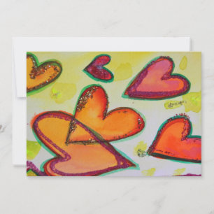 Lachen Herzklopfen mit maßgeschneiderten Einladung