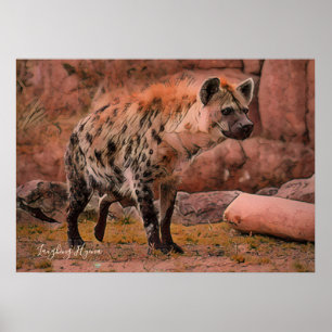 Lachen Hyena:Archivieren von Schwergewichtspapiere Poster