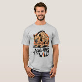 Lachen im Wilden - Fierce Hyena Tribal Style T-Shirt (Vorne ganz)