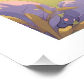 Lachen im Zaubergarten – Anime Poster mit Fantasie (Ecke)