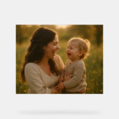 Lachen in Bloom - Eine Springtime-Anleihe Acrylschild (Vorderseite)