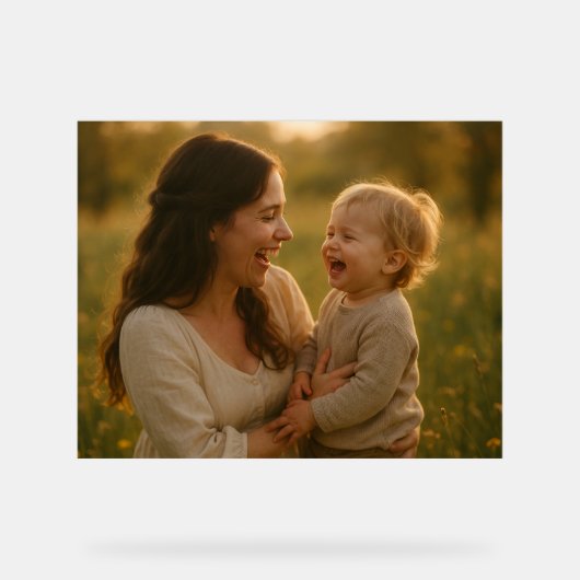 Lachen in Bloom - Eine Springtime-Anleihe Acrylschild (Vorderseite)