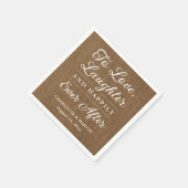 Lachen in die Liebe Lachen und glücklich immer nac Serviette (Ecke)