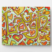 Lachen Inspiration Word Malgedicht Plaque Fotoplatte (Vorderseite)