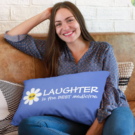 Lachen ist das beste Medizin-Daisy-Kissen Lendenkissen