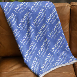Lachen ist das beste Medizin-Fleece-Blanket Fleecedecke