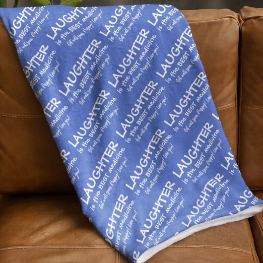 Lachen ist das beste Medizin-Fleece-Blanket Fleecedecke