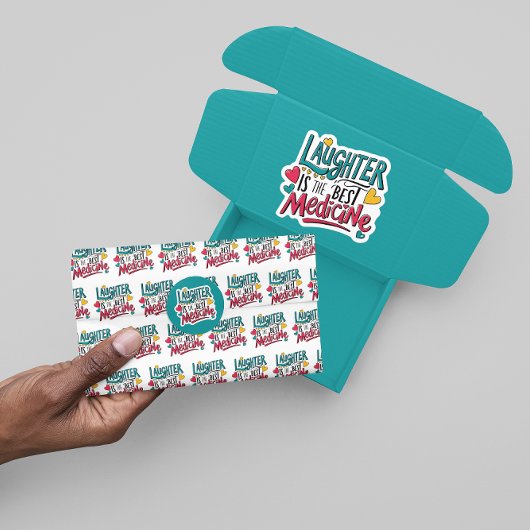 Lachen ist das beste medizinisches Gewebepapier Seidenpapier