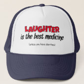 Lachen ist die beste Medizin | Funny Zitat Truckerkappe (Vorderseite)