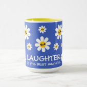 Lachen ist die beste Medizin-Tasse Tasse (Zentrum)