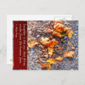 Lachen ist die Sonne.. Postkarte (Vorne/Hinten)