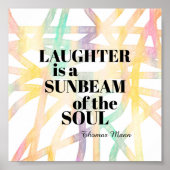 Lachen ist ein Zitat von Thomas Mann Poster (Vorne)