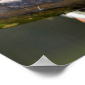 Lachen Kookaburra auf der Zweigstelle Postcard Squ Poster (Ecke)