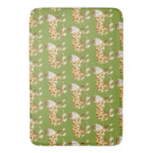 Lachen Leopards lächeln Katzen Muster Avocado Badematte (Vorderseite Vertikal)