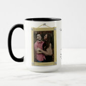 Lachen, Liebe, ewig Couple Valentine Foto B&W Tasse (Links)