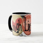Lachen-LiveLiebe Tasse (Vorderseite Links)