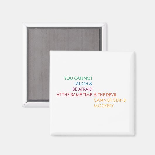 Lachen löscht Feat Magnet (Vorderseite/Rückseite)