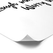 Lachen Mehr, weniger Besorgnis erregende Typografi Poster (Ecke)