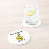 Lachen mit Blume Getränkeuntersetzer (Seite)