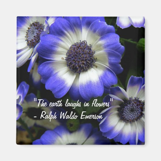 Lachen mit Blume Magnet (Vorne)