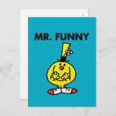 Lachen mit Blume Postkarte (Vorne/Hinten)