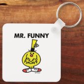 Lachen mit Blume Schlüsselanhänger (Rückseite)