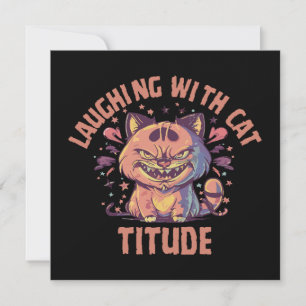 Lachen mit Katzenattitüde