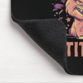 Lachen mit Katzenattitüde Mousepad (Ecke)