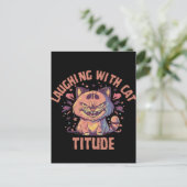 Lachen mit Katzenhöhe Postkarte (Stehend Vorderseite)