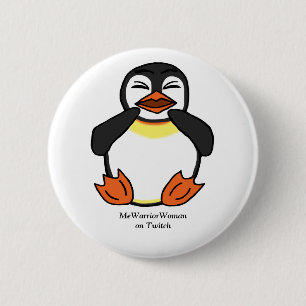 Lachen Pinguin, MeWarriorFrau auf Twitch Button