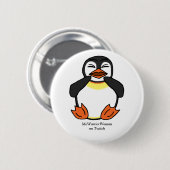 Lachen Pinguin, MeWarriorFrau auf Twitch Button (Vorne & Hinten)