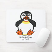 Lachen Pinguin, MeWarriorFrau auf Twitch Mousepad (Mit Mouse)