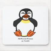 Lachen Pinguin, MeWarriorFrau auf Twitch Mousepad (Vorne)