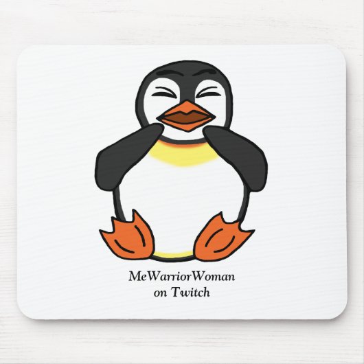 Lachen Pinguin, MeWarriorFrau auf Twitch Mousepad (Vorne)