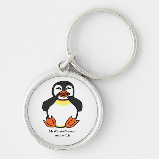 Lachen Pinguin, MeWarriorFrau auf Twitch Schlüsselanhänger (Vorne)