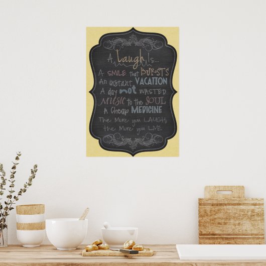 Lachen Poster (Küche)