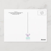 Lachen Postkarte (Rückseite)