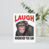 lachen postkarte (Stehend Vorderseite)