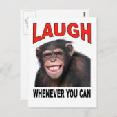 lachen postkarte (Vorne/Hinten)