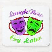 Lachen schreit jetzt neuere Masken Mousepad (Vorne)
