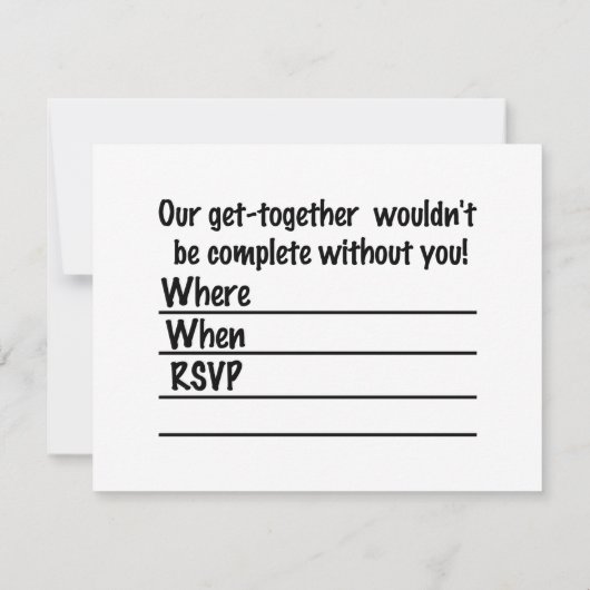 Lachen Skeleton Frau in Red Bonnet Einladung (Rückseite)