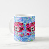 Lachen Skeleton Frau in Red Bonnet Kaffeetasse (Vorderseite Links)